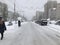 Heavy snowfall hits Chisinau in the middle of spring