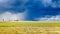 Heavy storm over a prairie