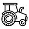 Heavy tractor icon, outline style