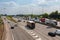 Heavy traffic on the busiest British motorway M25