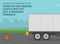 Heavy vehicle driving rules and tips. Red breakdown triangle stands behind the broken truck on road side.