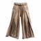 Hebe Wide Leg Pants In Taupe And Black - Inspired By Jay Defeo And Iris Van Herpen