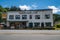 Hebo, Oregon - August 1, 2020: Old, rustic classic cafe - the Hebo Inn, is a restaurant. Old fashioned 7Up Logo on the sign