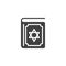 Hebrew Bible vector icon