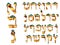 Hebrew font matzo texture. Hebrew letters in kipa and pace. Alphabet holiday Passover. Passover matzo. Vector