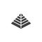 Hebrew Pyramid vector icon