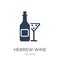 Hebrew Wine icon. Trendy flat vector Hebrew Wine icon on white b