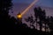 Heceta Head Lighthouse at night, built in 1892