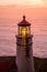 Heceta Head Lighthouse at sunset, built in 1892