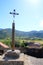 Hecho valley village stone streets in Pyrenees