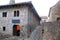 Hecho valley village stone streets in Pyrenees