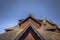 Heddal - August 01, 2018: Medieval Heddal stave church, the largest of the remaining stave churches in Telemark, Norway