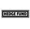 Hedge fund stamp on white