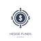 Hedge funds icon. Trendy flat vector Hedge funds icon on white b