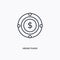 Hedge funds outline icon. Simple linear element illustration. Isolated line Hedge funds icon on white background. Thin stroke sign