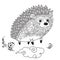 Hedgehog for coloring