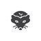 Hedgehog head vector icon