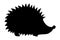 Hedgehog icon silhouette. Vector illustration isolated on white