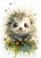 The Hedgehog Princess: A Cute, Single Animal with a Wide Smile a