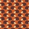 Hedgehog seamless vector pattern. Cute autumn repeating background with fall animals. Fall kids autumn forest pattern for textile