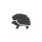 Hedgehog side view vector icon