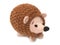 Hedgehog on a white background. Baby soft toy