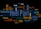 Heel Pain word cloud concept 3