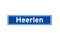 Heerlen isolated Dutch place name sign. City sign from the Netherlands.