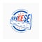 Ð¡heese logo in blue red color