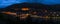 Heidelberg Castle at night from the hill, Baden, Germany