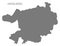 Heidelberg city map grey illustration silhouette shape