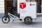 Heidelberg, Germany, Cargo bike for parcel deliveries free from local emissions from DPD Germany international parcel delivery