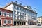 Heidelberg, Germany - Old building of hotel called `Hotel Bayrischer Hof` at town square called `Bismarkplatz`