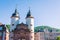 Heidelberg Old Bridge Gate Towers White Blue Sunny Day Vacation