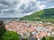 Heidelberg town and Carl-Theodor bridge, Germany.