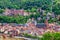 Heidelberg town with the famous old bridge and Heidelberg castle