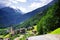 Heiligenblut am Grossglockner village with the famous St Vincent Church.