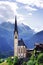 Heiligenblut am Grossglockner village with the famous St Vincent Church.