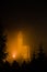 Heiligenblut night view in fog (Austria)