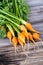 Heirloom organic miniature carrots