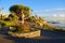 Heisler Park\'s landscaped walkways above Divers Cove Beach area, Laguna Beach, California.