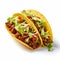 Heistcore Tacos: 8k Resolution Tacos On White Background