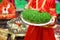 He held his hand in green Semeni . Navruz Nowruz holiday, the spring New Year holiday