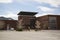 Helena, Montana - April 10, 2020: Capital City Health Club gym building and empty parking lot during Coronavirus Covid-19 shutdown