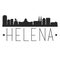 Helena Montana. City Skyline. Silhouette City. Design Vector. Famous Monuments.