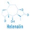 Helenalin sesquiterpene lactone molecule. Toxin found in Arnica montana. Skeletal formula.