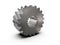 Helical bevel gear. Low-speed gear train. 3D rendering