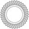 Helical gear icon