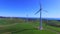 Helicopter aerial view of Wind Farm