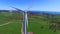 Helicopter aerial view of Wind Farm